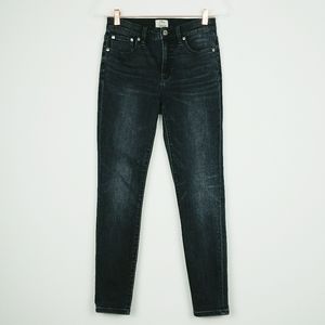 J.Crew | Black 9" High-Rise Toothpick Skinny Jeans